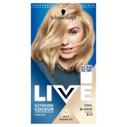Live Intense Colour farba do włosów B10 Cool Blonde Schwarzkopf