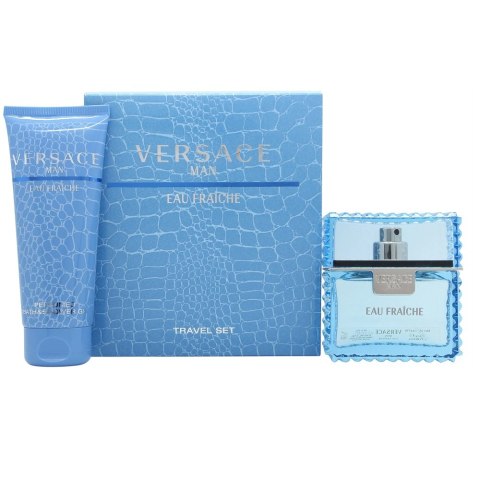 Man Eau Fraiche zestaw woda toaletowa spray 50ml + żel pod prysznic 100ml Versace