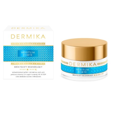 Dermika Meritum Forte krem tłusty regenerujący na dzień i na noc 50ml Dermika Meritum Forte krem tłusty regenerujący na dzień i na noc 50ml
