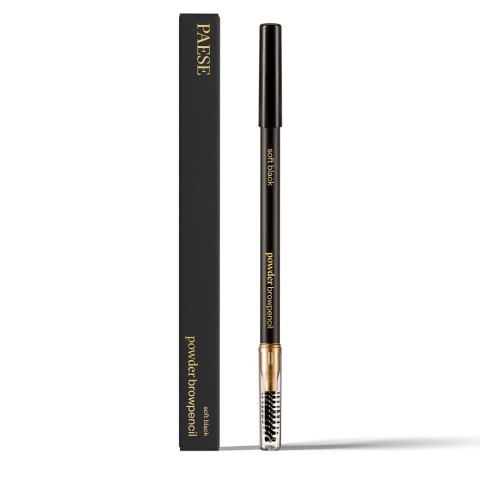 Paese Powder Browpencil pudrowa kredka do brwi Soft Black 1.19g