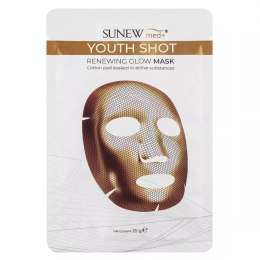 Youth Shot Renewing Glow Mask rozświetlająca maska w płachcie 25g SunewMed+