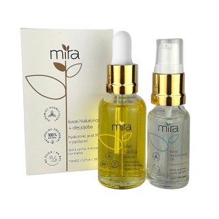 Zestaw kwas hialuronowy 5% 20ml + olejek jojoba 30ml Mira